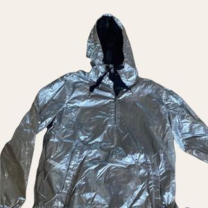 Silver Old Navy Windbreaker